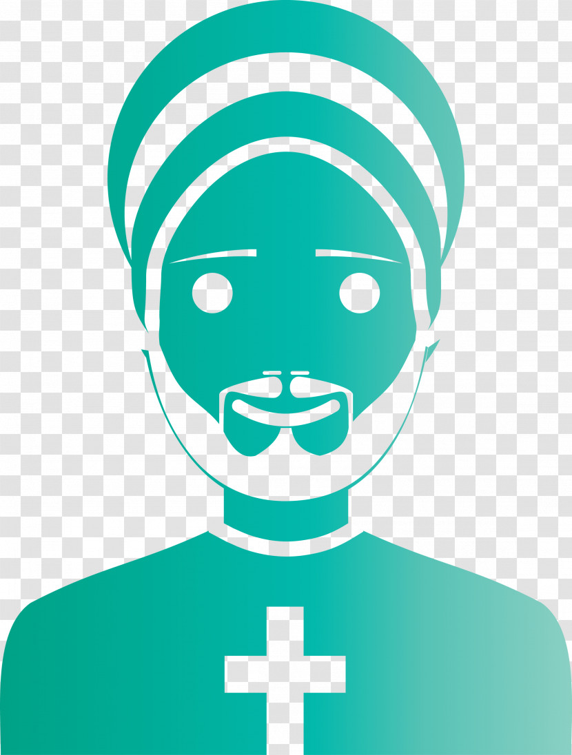 Logo Headgear Green Face Line Transparent PNG