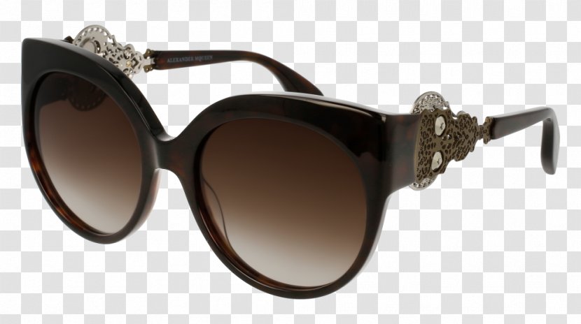 Sunglasses Fashion Designer Eyewear - Beige - Alexander Mcqueen Transparent PNG