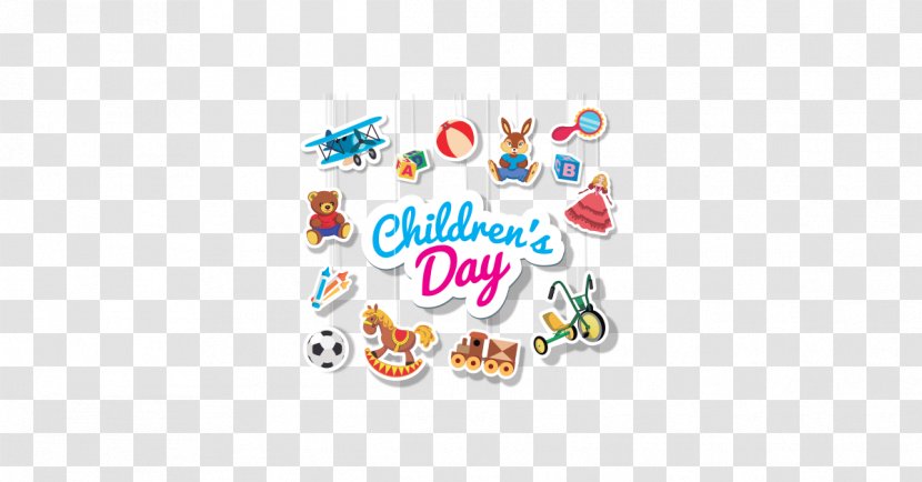 Logo Children's Day Clip Art - Text - Child Vector Transparent PNG