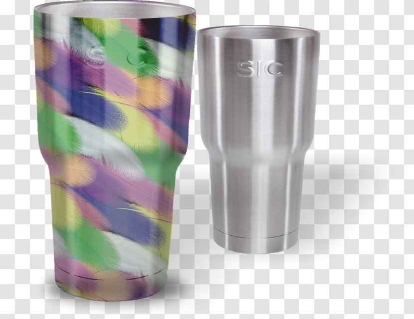 Glass Perforated Metal Plastic Pattern - Drinkware - Feather Transparent PNG