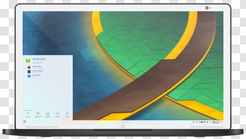 KDE Plasma 4 Computer Software Desktop Environment Neon - Monitor - Embroidered Transparent PNG