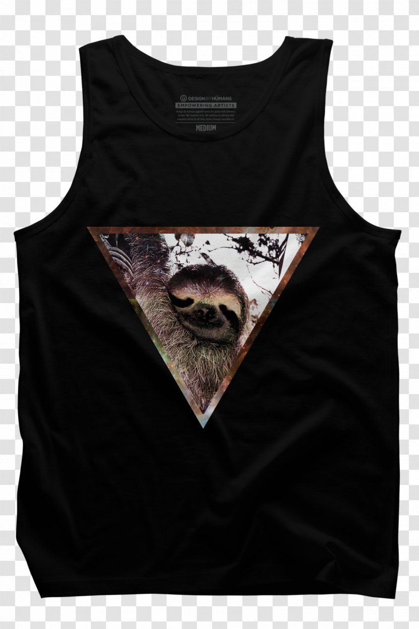 T-shirt Sleeve Sloth Tube Top - Hanging Transparent PNG