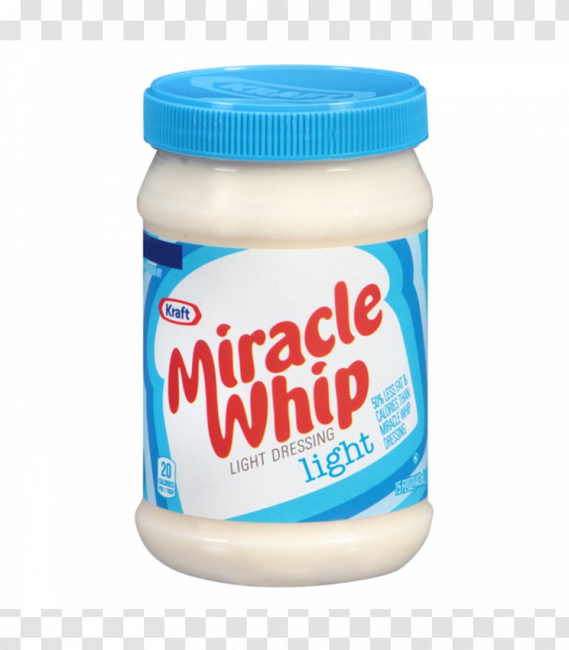 Miracle Whip Mayonnaise Kraft Mayo Foods Ranch Dressing - Condiment - Whips Transparent PNG