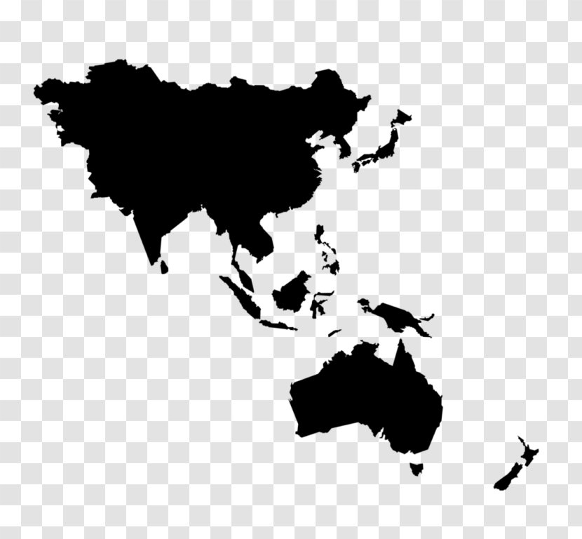 Asia-Pacific Southeast Asia World Middle East - Map Transparent PNG
