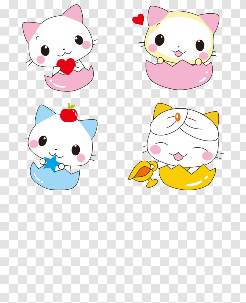 Kitten Whiskers Cat Illustration - Material - Watercolor Transparent PNG