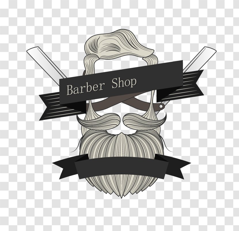 Logo Barber Graphic Design - Brand - Vector Bearded Image Transparent PNG