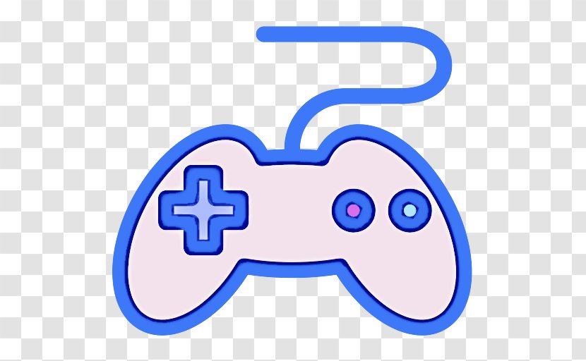 Game Controller Blue Clip Art Electric Line - Input Device - Electronic Transparent PNG
