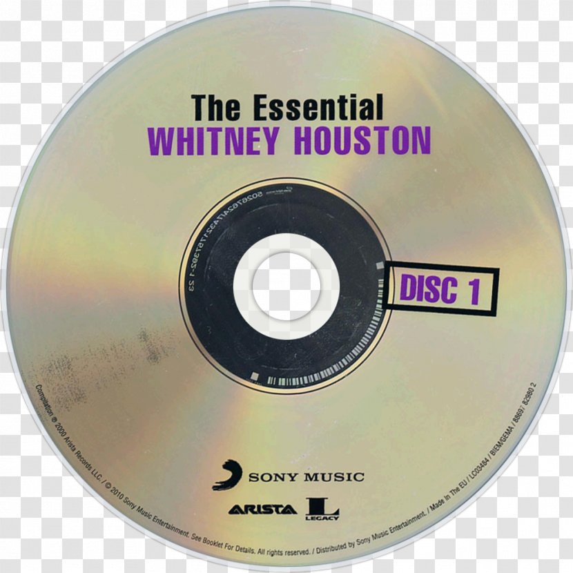 Compact Disc The Essential Whitney Houston Album - Frame Transparent PNG