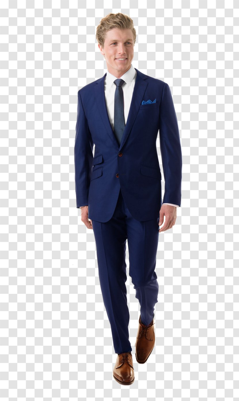 Suit Tuxedo Lapel Navy Blue Clothing - Sleeve Transparent PNG