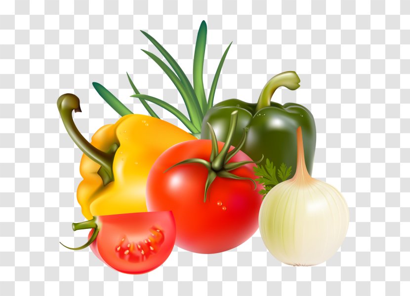 Vegetable Bell Pepper Vegetarian Cuisine Fruit Transparent PNG