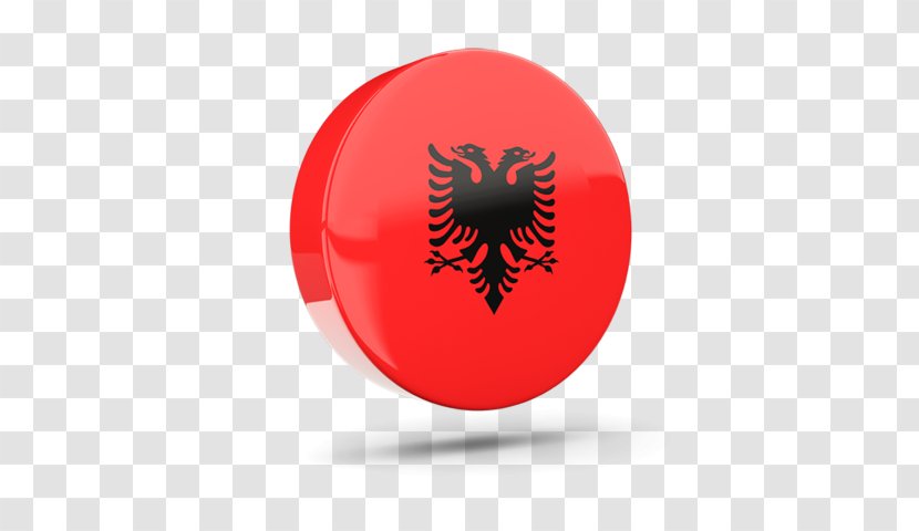 Flag Of Albania Albanian Radio Shqip - Black Transparent PNG