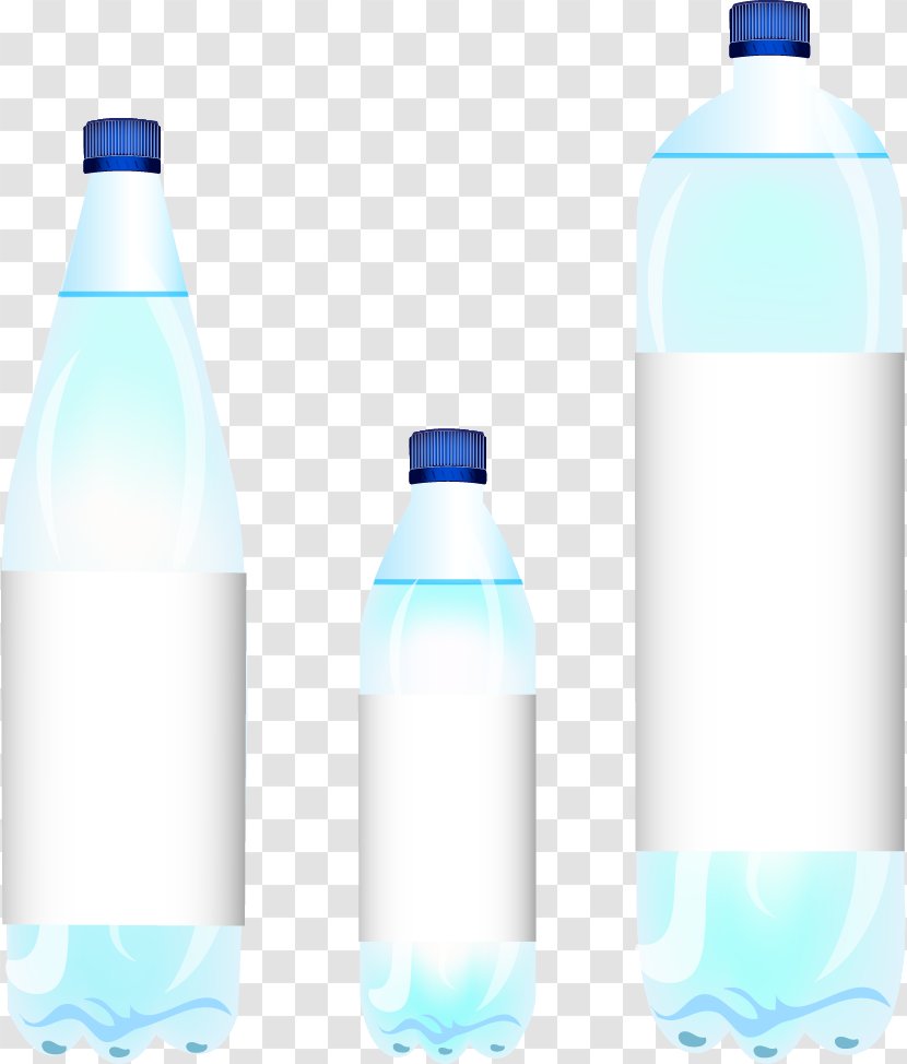 Water Bottle Euclidean Vector Mineral - Plastic - Bottles Transparent PNG