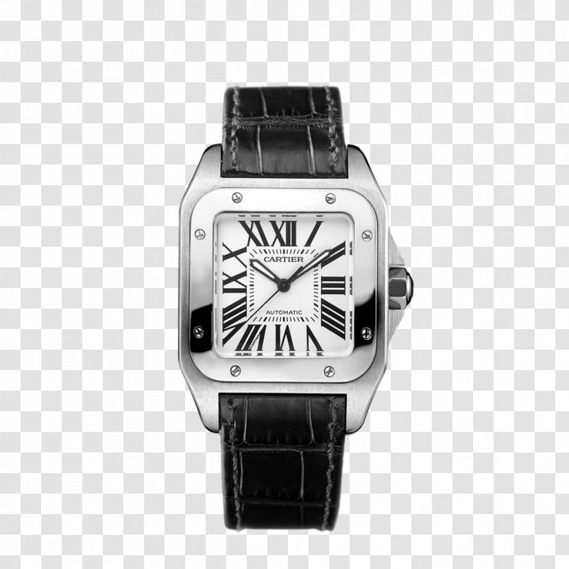 Cartier Automatic Watch Diamond Source NYC Strap - Luminescent Transparent PNG