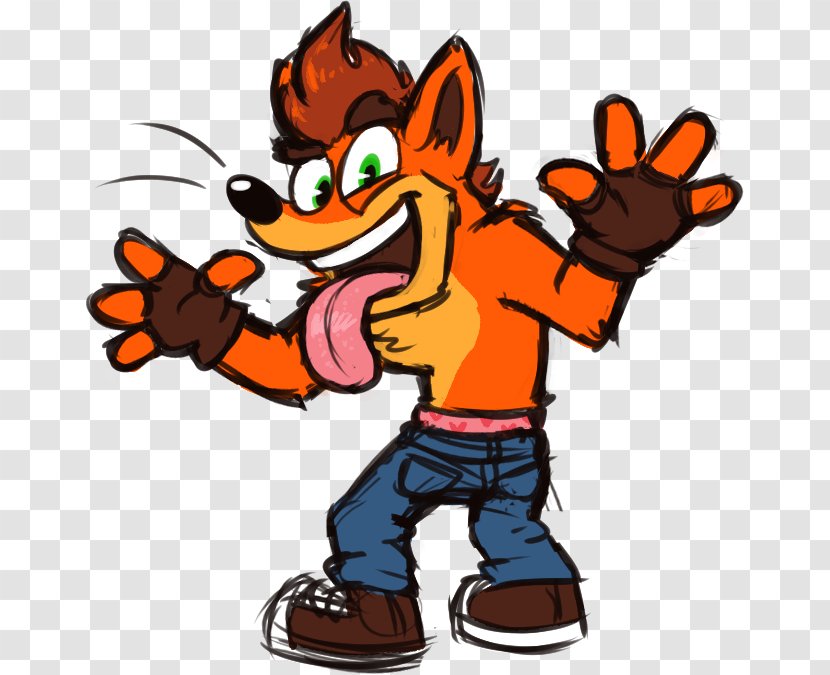 Crash Bandicoot Fan Art Drawing Comics - Artwork Transparent PNG