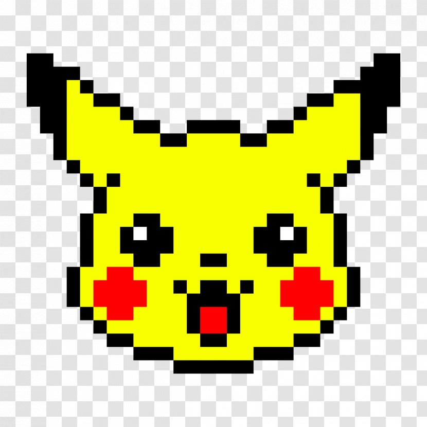 Pikachu Pixel Art Blocksworld Drawing Transparent PNG