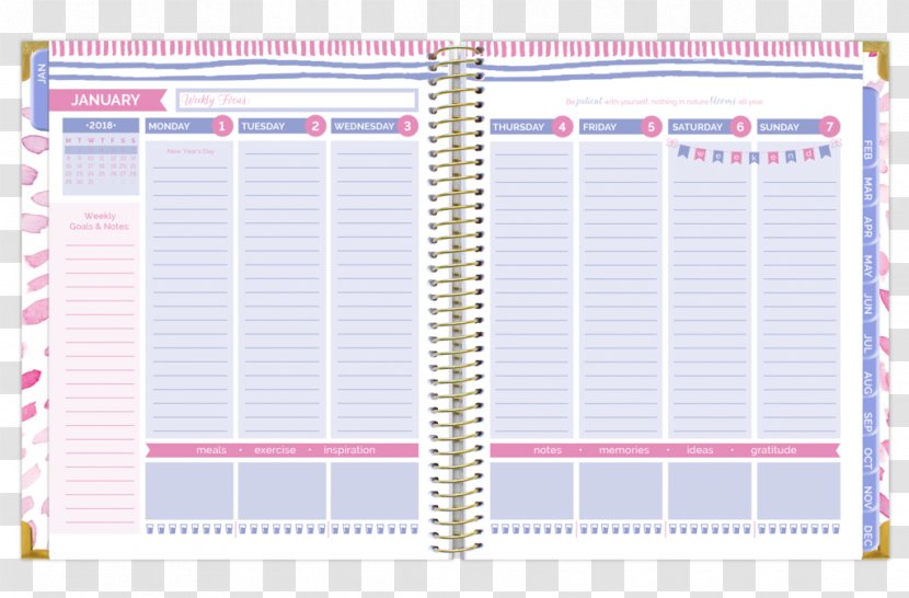 0 Paper Bloom Daily Planners Feather Peafowl - Calendar Transparent PNG