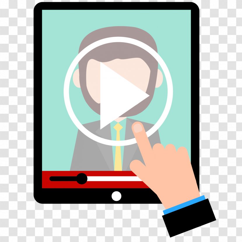 IPad Computer - Brand - Vector Hand Click On Tablet Video Conferencing Transparent PNG