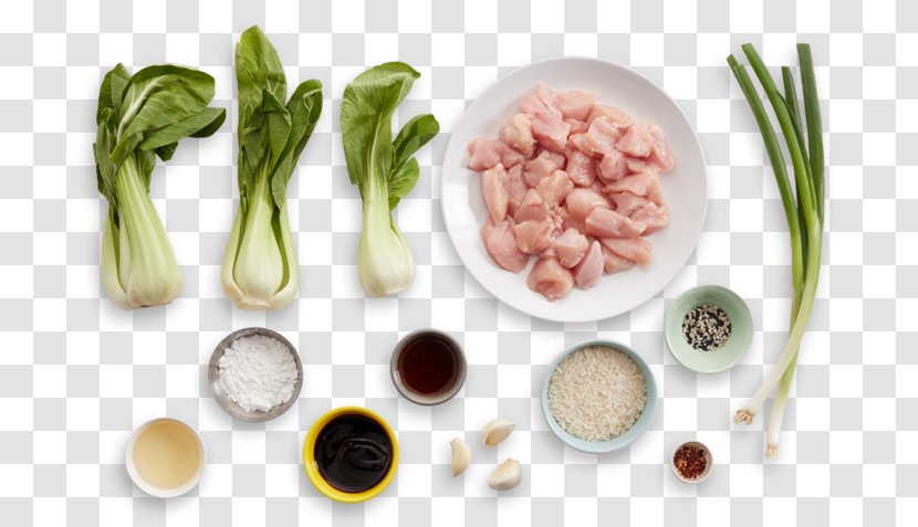 Vegetarian Cuisine Scallion Sesame Chicken Dish Recipe - Superfood - Bok Choy Transparent PNG