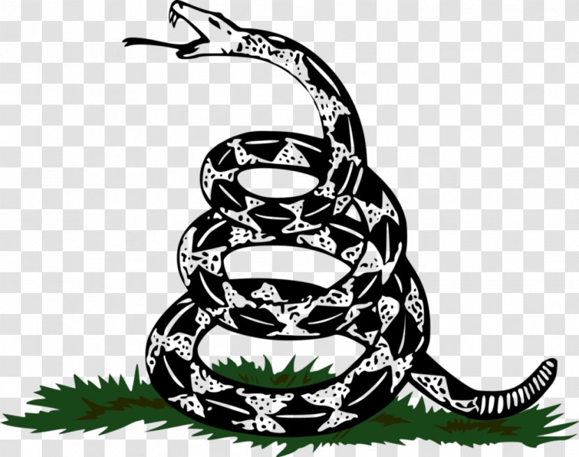 Gadsden Flag Snake United States Serpent - Rattlesnake - Anaconda Transparent PNG
