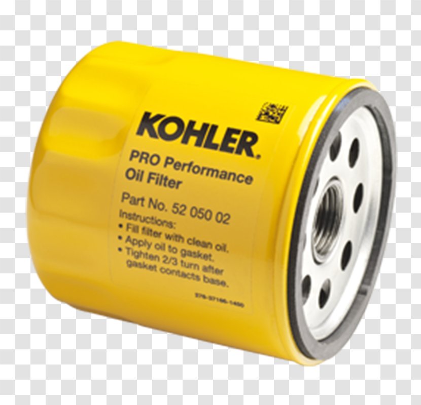 Kohler Oil Filter Co. Motor 52 050 02-S1 Pro Performance T KH-52-050-02 WD-C37568 - Auto Part - Cub Cadet Engine Capacity Transparent PNG