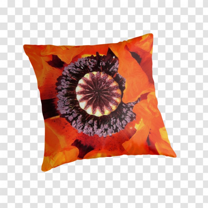 Cushion Throw Pillows Dye - Poppy Material Transparent PNG