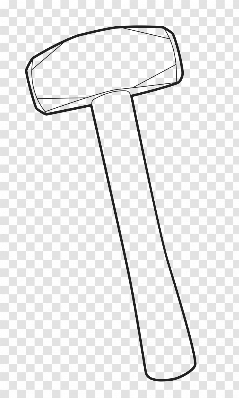 Sledgehammer Line Art Clip - Animation - Hammer Transparent PNG