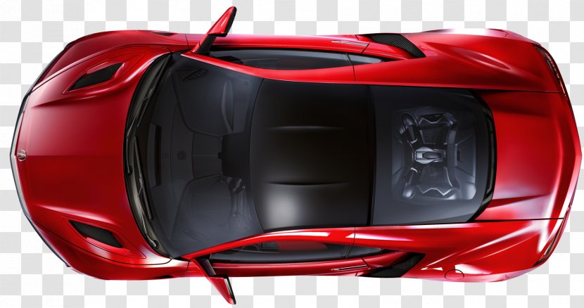 Sports Car Honda NSX Audi R8 - A1 - Top View Transparent PNG
