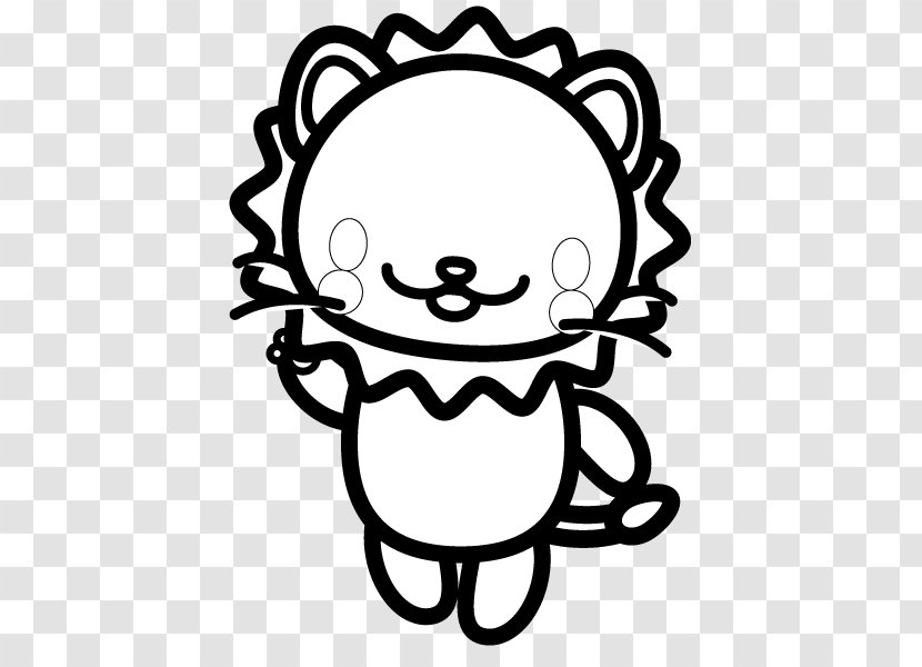 Bear Black And White Lion Clip Art - Happiness Transparent PNG