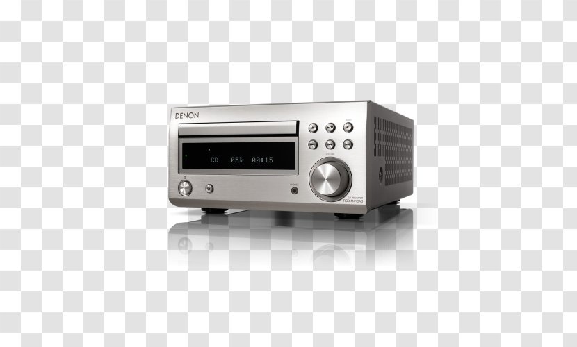 CD Player Denon RCD-M41 Bluetooth Audio System D-M41 DAB Bluetooth, CD, DAB+, FM, Black Tuner Electronics - Radio Receiver Transparent PNG