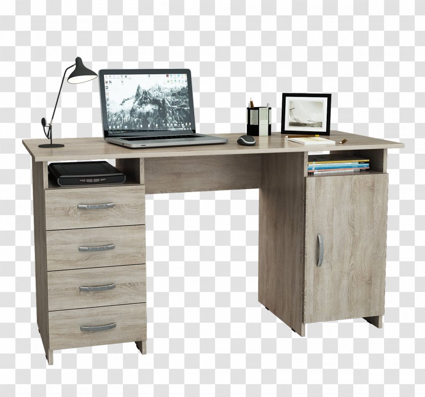 Table Computer Desk Oak Венге Furniture Transparent PNG