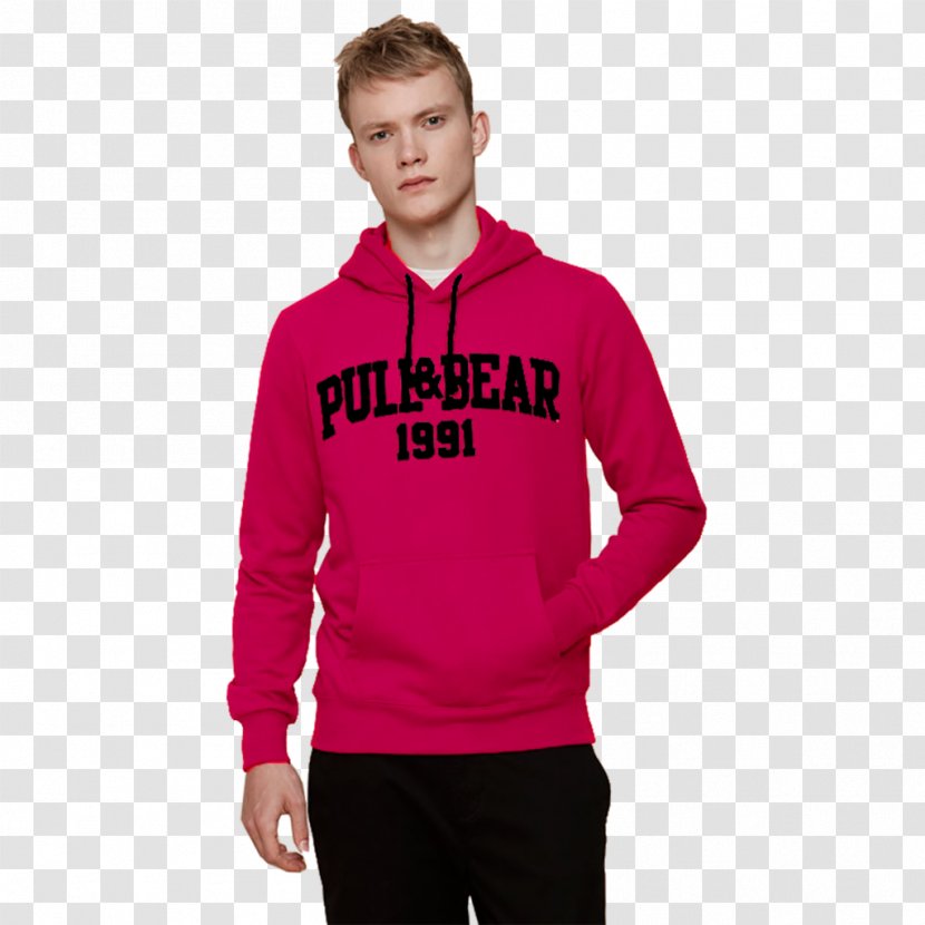 Hoodie T-shirt Jacket Polo Shirt - Pull And Bear Transparent PNG