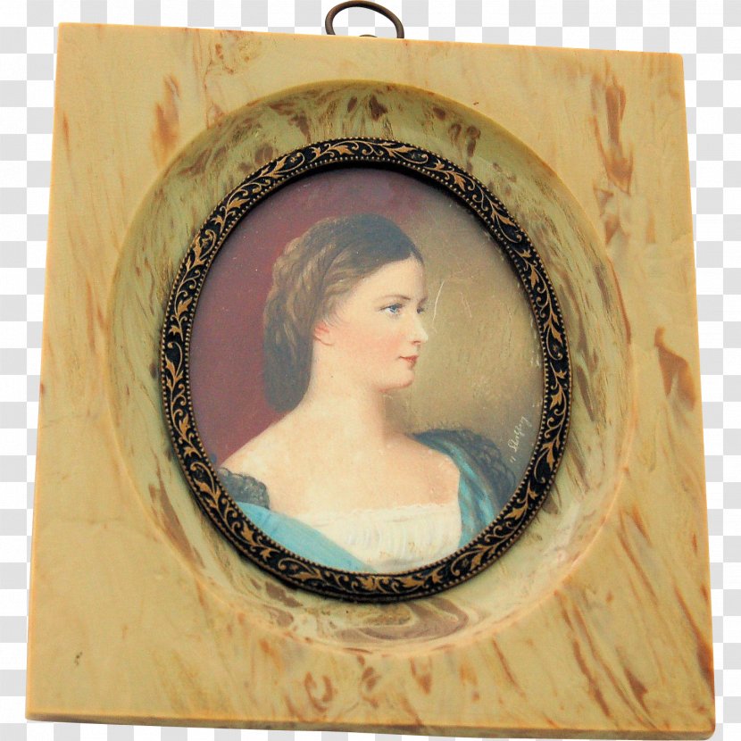 Portrait Picture Frames Oval - Frame - Hand-painted Delicate Lace Transparent PNG
