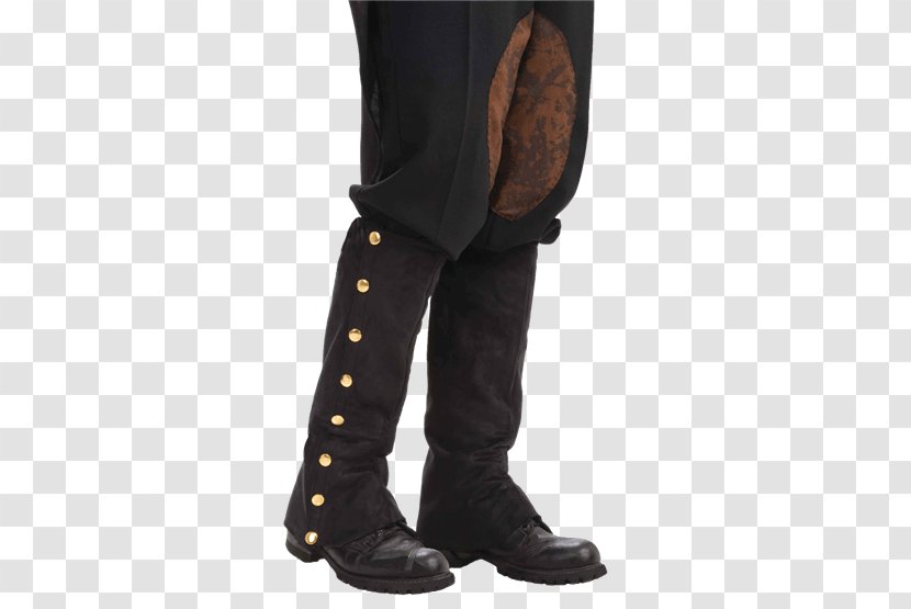 Spats Steampunk Suede Clothing Accessories Costume - Footwear - Boot Transparent PNG