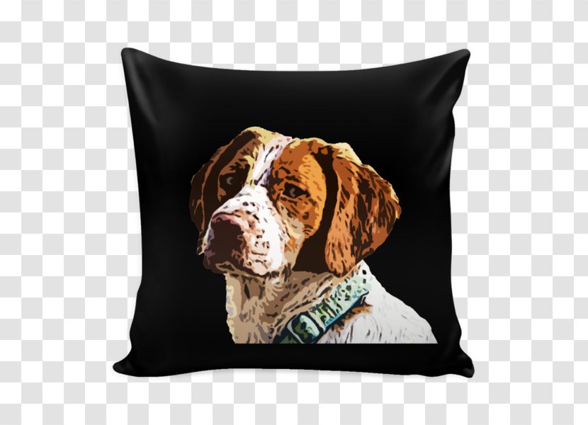 Dog Breed Brittany Throw Pillows Cushion Spaniel - Snout - Pillow Transparent PNG