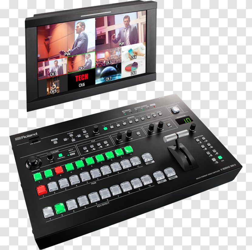 Vision Mixer Audio Mixers High-definition Television Roland Corporation Serial Digital Interface - Pro Av Transparent PNG