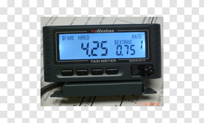 Electronic Component Car Electronics Measuring Instrument Measurement - Taxi Meter Transparent PNG