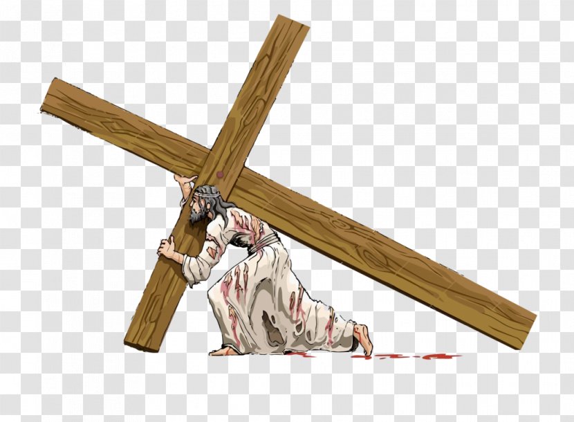 Christian Cross Cristo Llevando La Cruz Crucifixion - Jesus Easter Transparent PNG