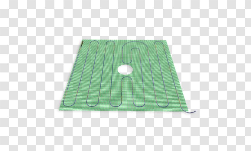 Mat Underfloor Heating Shower Radiant - Green Transparent PNG