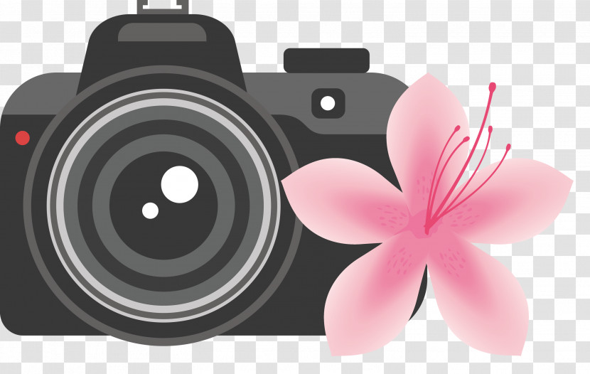 Camera Flower Transparent PNG