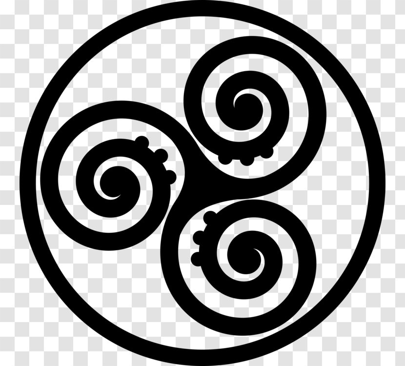 Triskelion Celtic Knot Clip Art Celts - Line - Spiral Symbol Transparent PNG