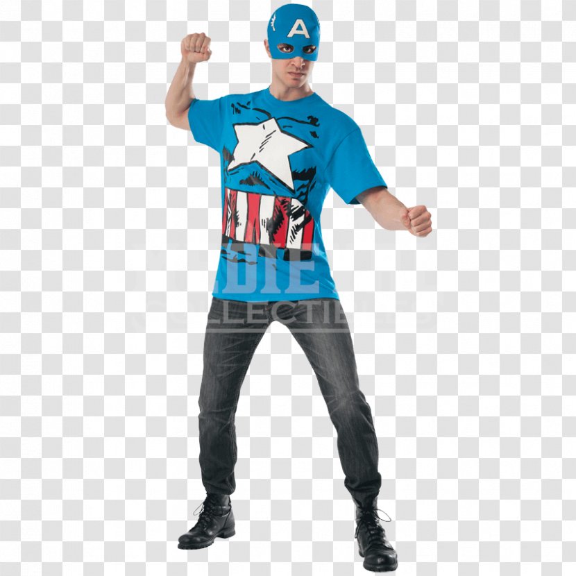 Captain America T-shirt Black Panther Costume - Avengers Age Of Ultron Transparent PNG