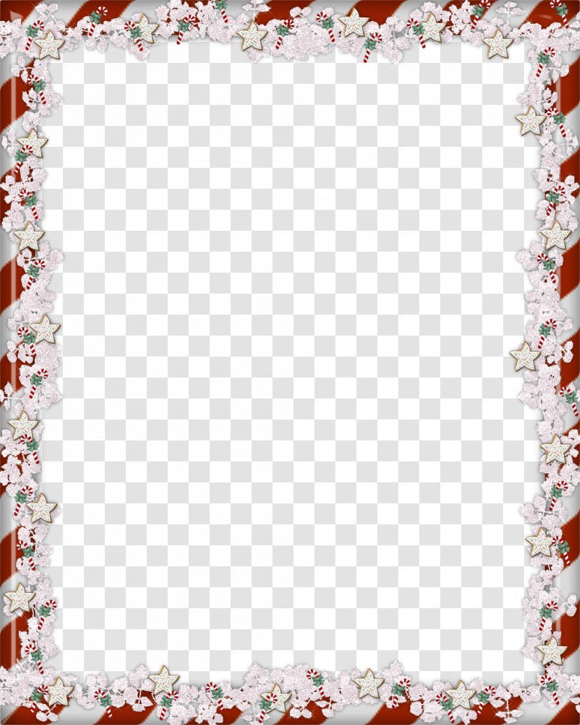 Exquisite Christmas Flower Border Frame - Picture Frames - Area Transparent PNG