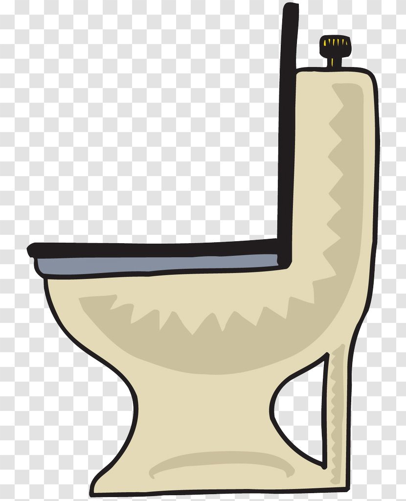 Toilet Bathroom Cartoon Plumbing - Toiletry Supplies Transparent PNG