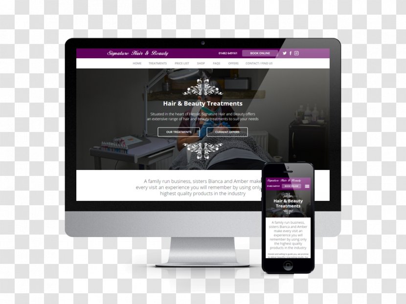 Responsive Web Design Development - Multimedia - Spa Beauty Treatments Transparent PNG