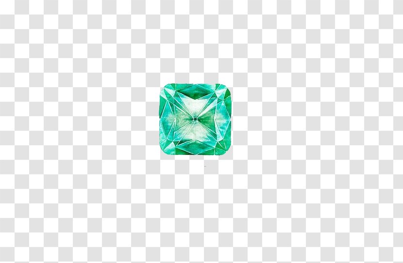 Emerald Green Diamond Gemstone Birthstone - Verde Menta - Mint Transparent PNG