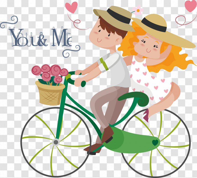 Love Couple Sticker Marriage Illustration - Human Behavior - Valentine's Day Material Transparent PNG