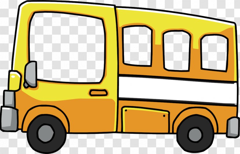 Scribblenauts School Bus Yellow Clip Art - Transport - Short Pictures Transparent PNG