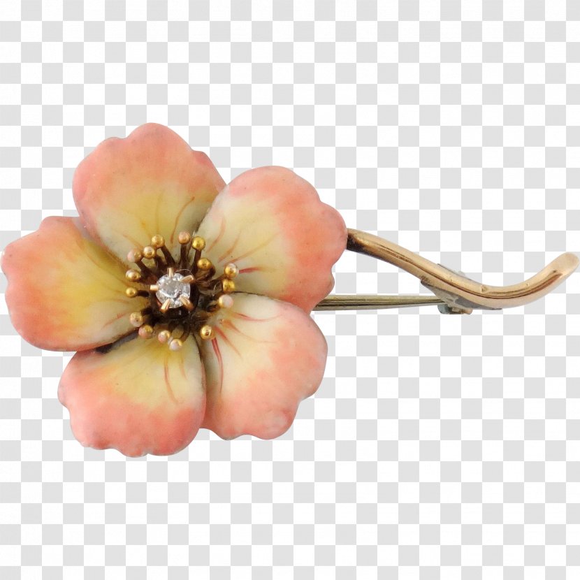 Flower Antique Brooch Pin Jewellery - Gold Transparent PNG