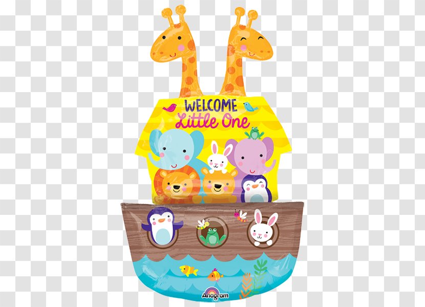 Balloon Baby Shower Noah's Ark Infant Party - Noah Transparent PNG