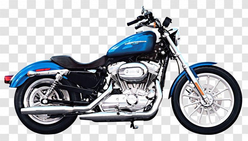 Harley-Davidson Sportster Motorcycle 0 Softail - Custom - Harley Davidson Blue Bike Transparent PNG